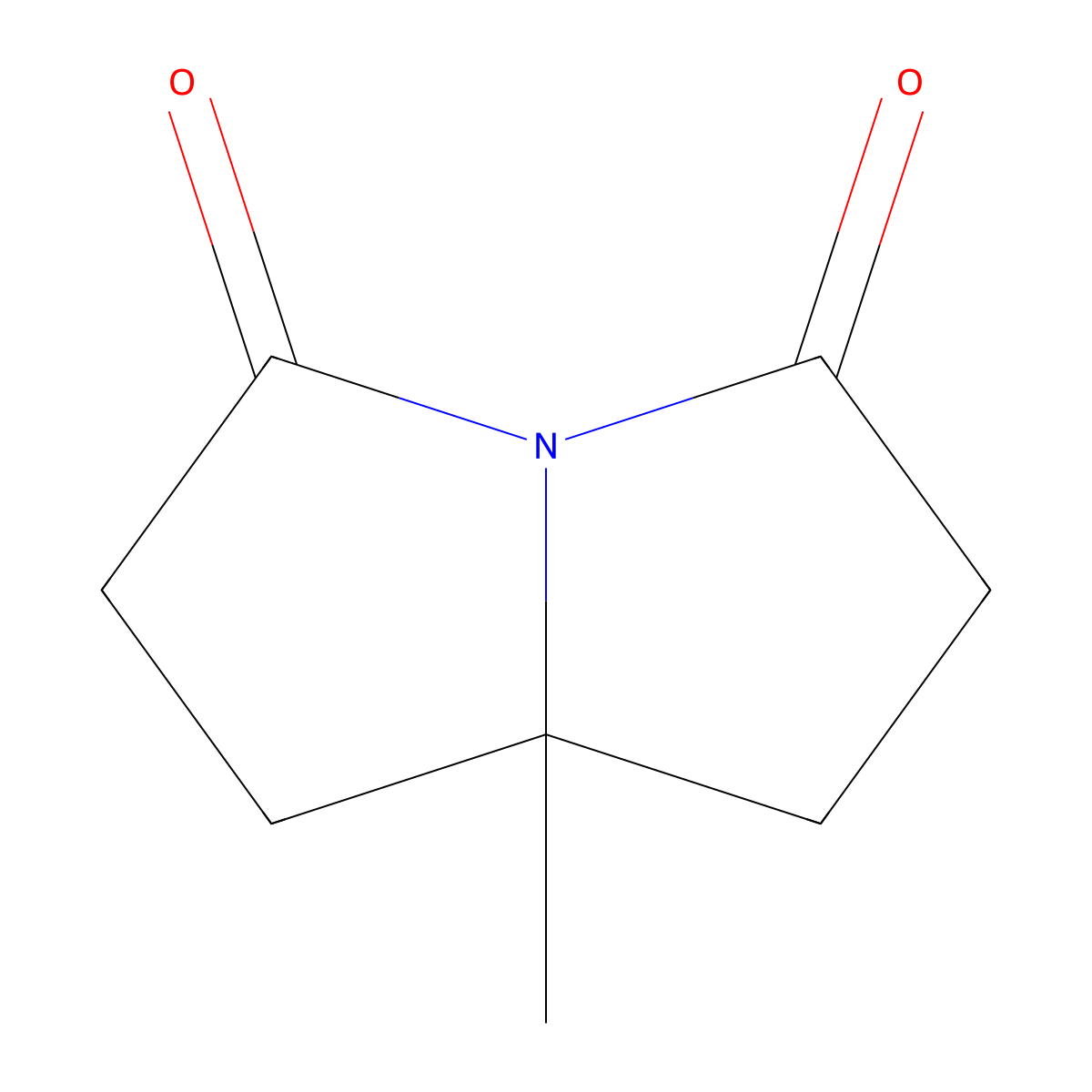 7a-Methyldihydro-1H-pyrrolizine-3,5(2H,6H)-dione molecular structure, CAS 106039-89-8