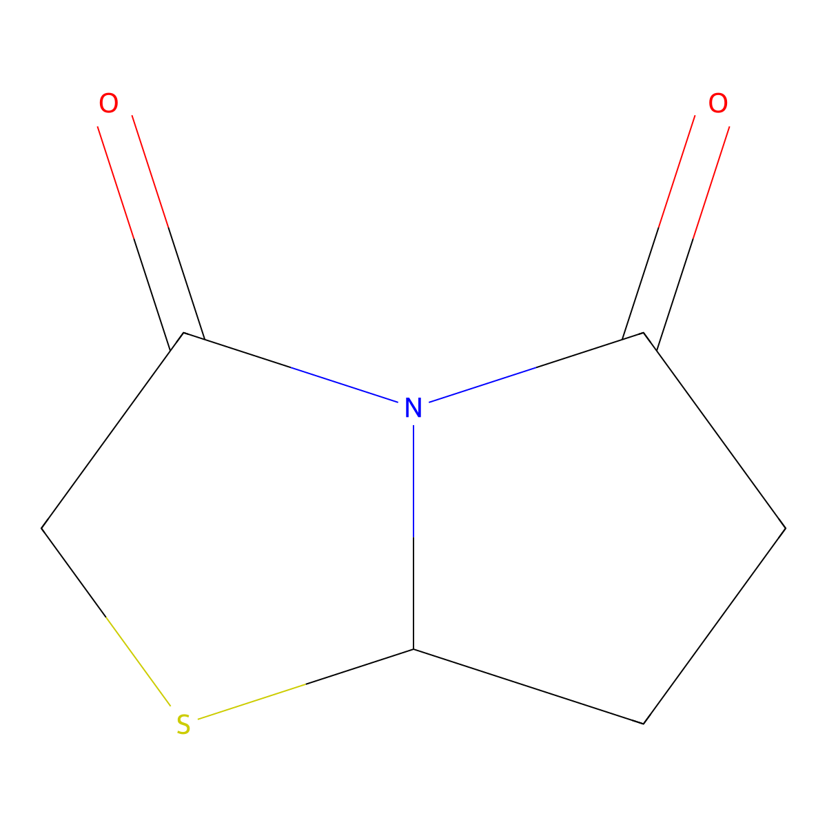 Pyrrolo[2,1-b]thiazole-3,5(2H,6H)-dione, dihydro- molecular structure, CAS 106039-91-2
