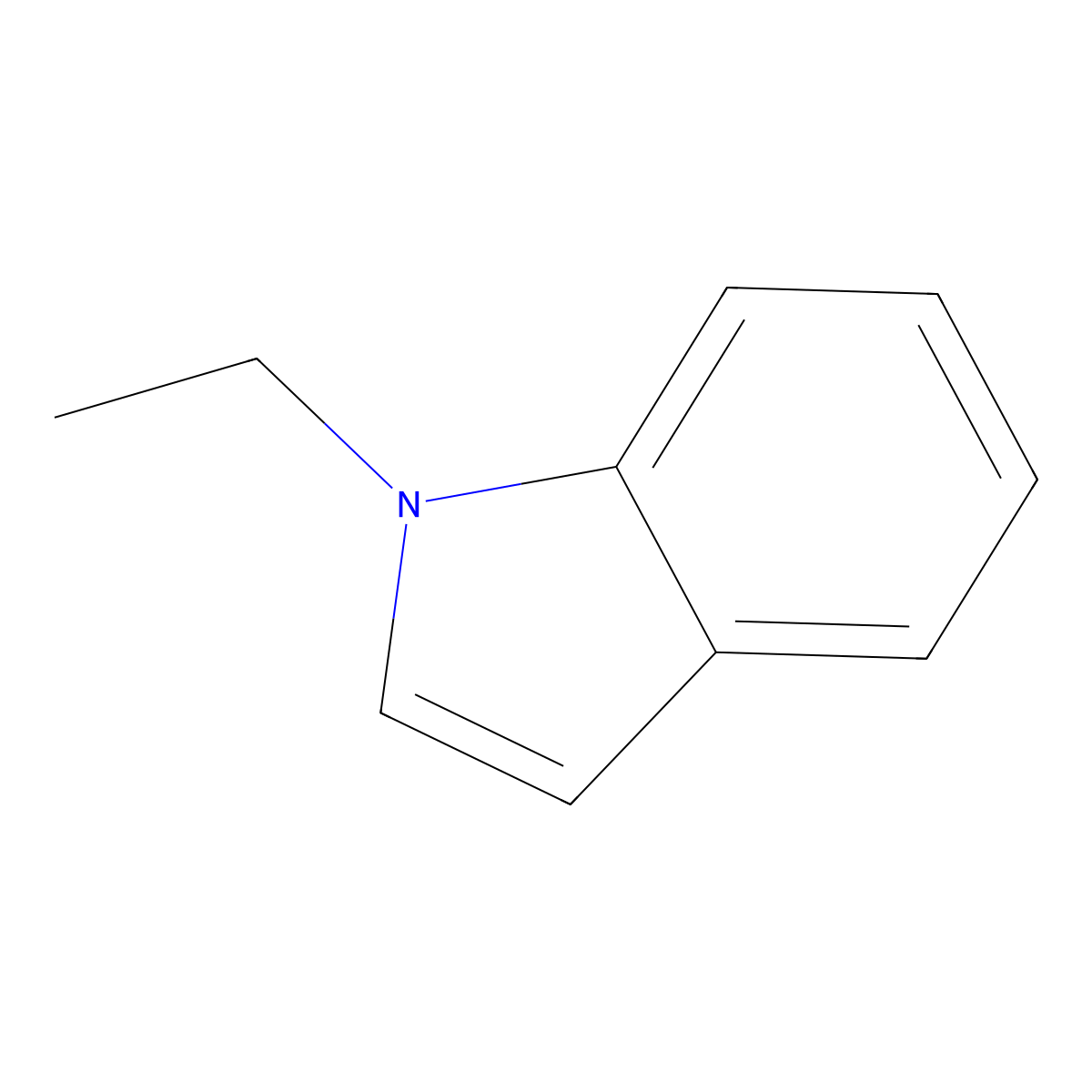 1-Ethyl-1H-indole molecular structure, CAS 10604-59-8