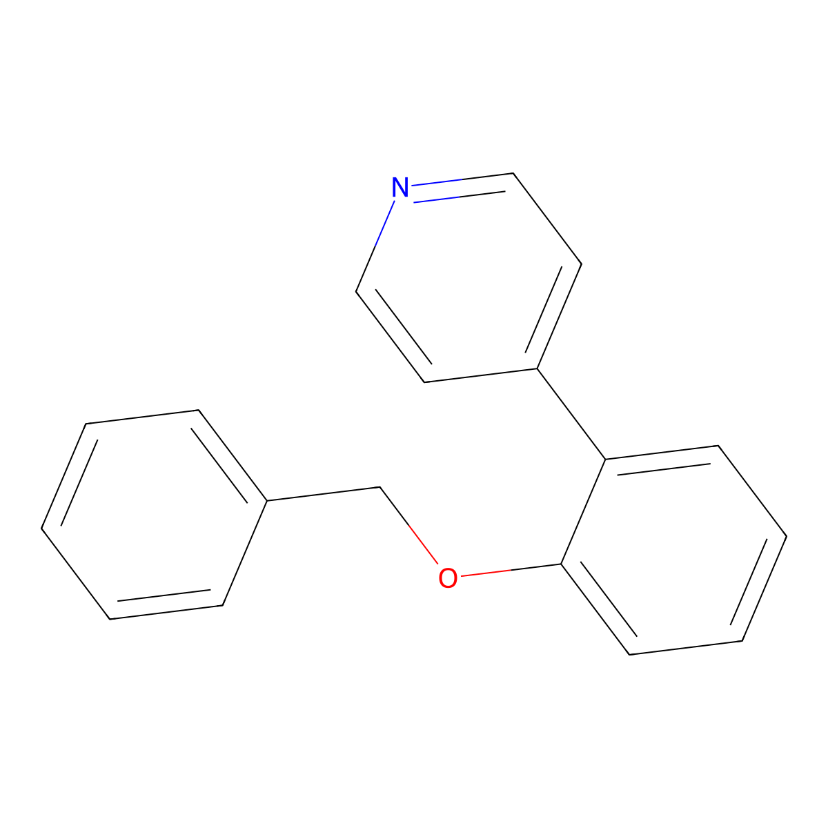 4-(2-(Benzyloxy)phenyl)pyridine molecular structure, CAS 106047-20-5