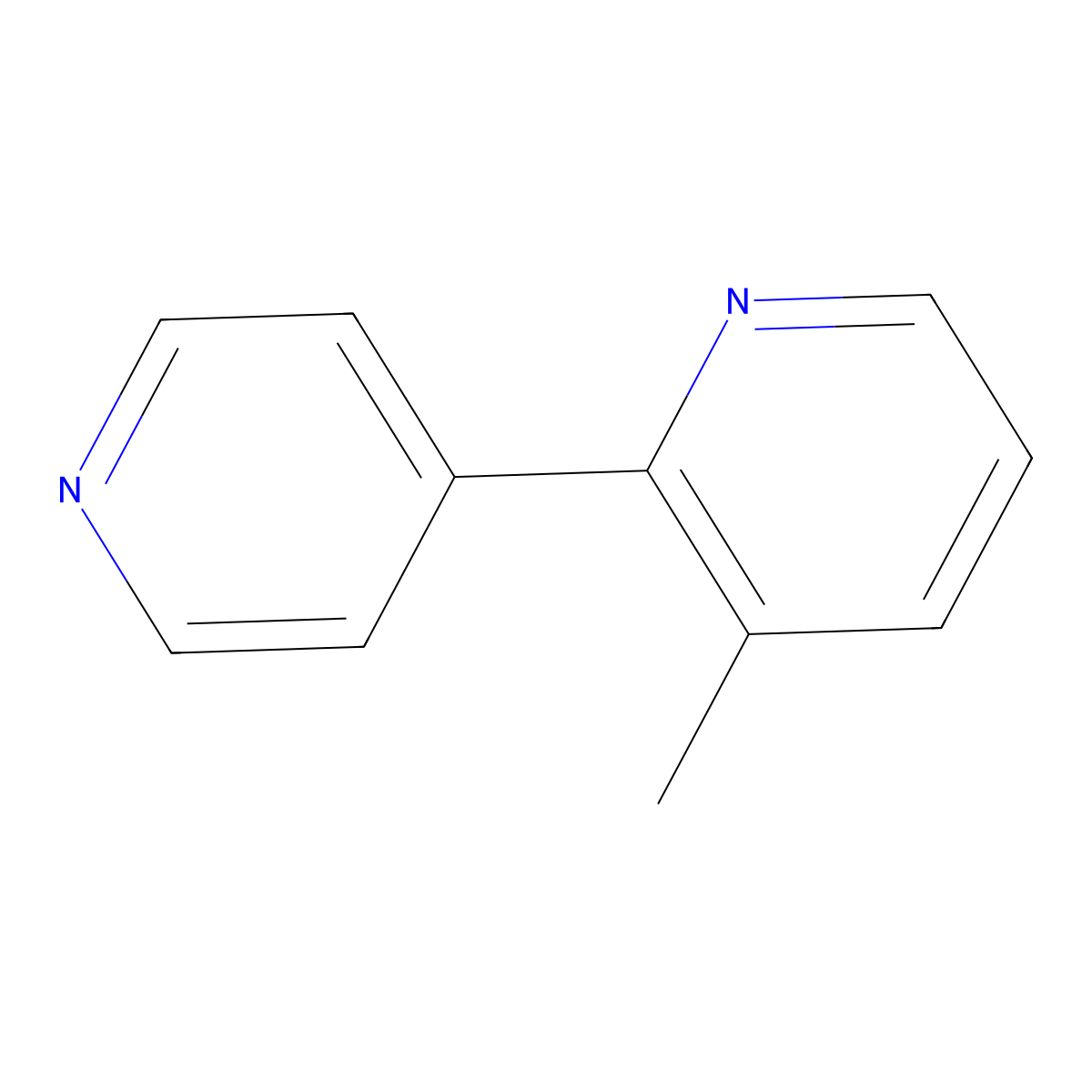 3-Methyl-2,4'-bipyridine molecular structure, CAS 106047-22-7