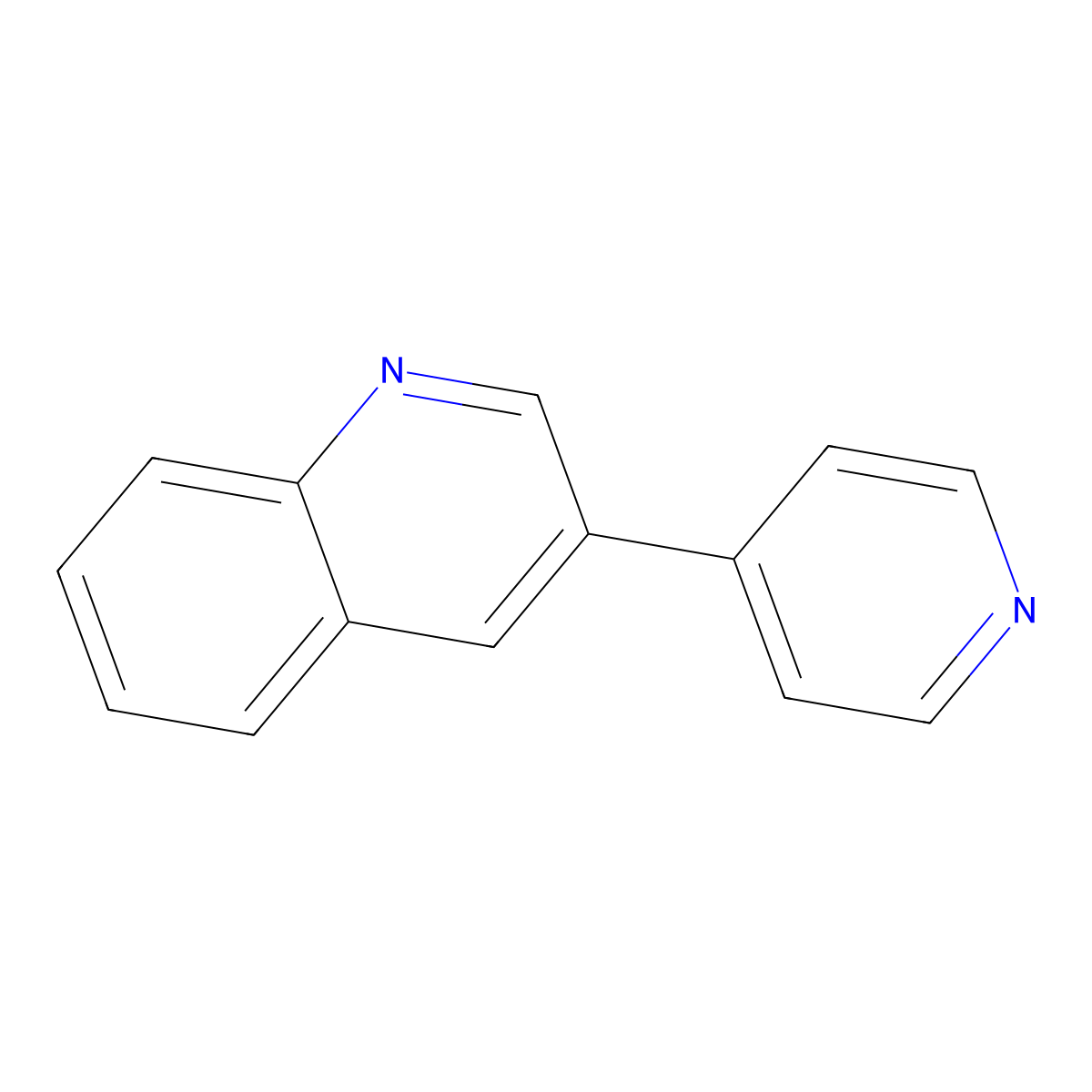 3-(Pyridin-4-yl)quinoline molecular structure, CAS 106047-26-1