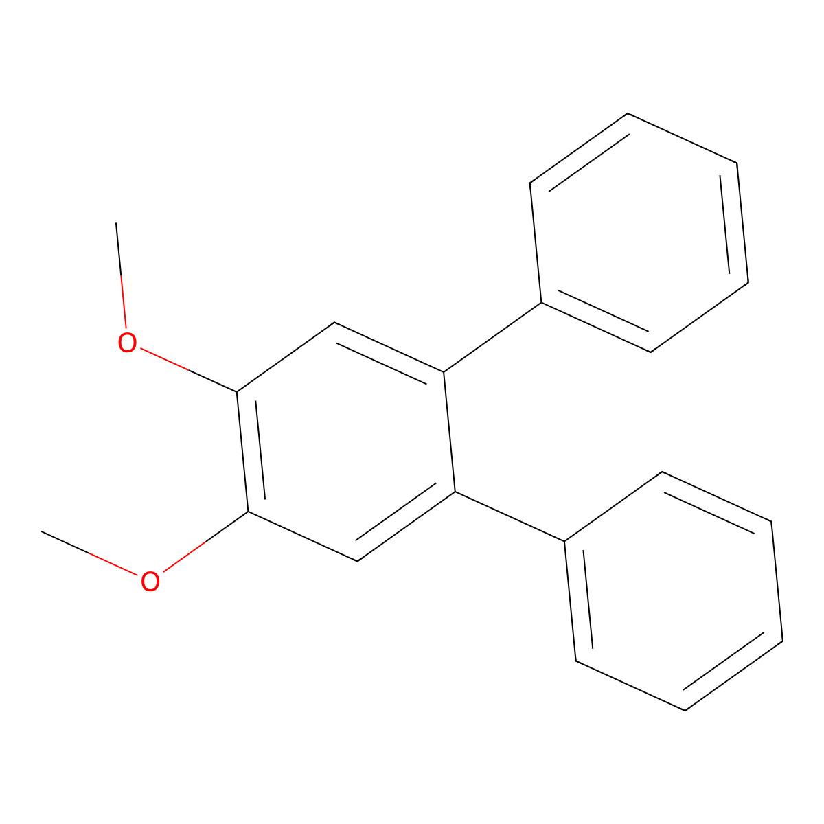 4,5-Dimethoxy-2-phenyl-1,1'-biphenyl molecular structure, CAS 106053-00-3