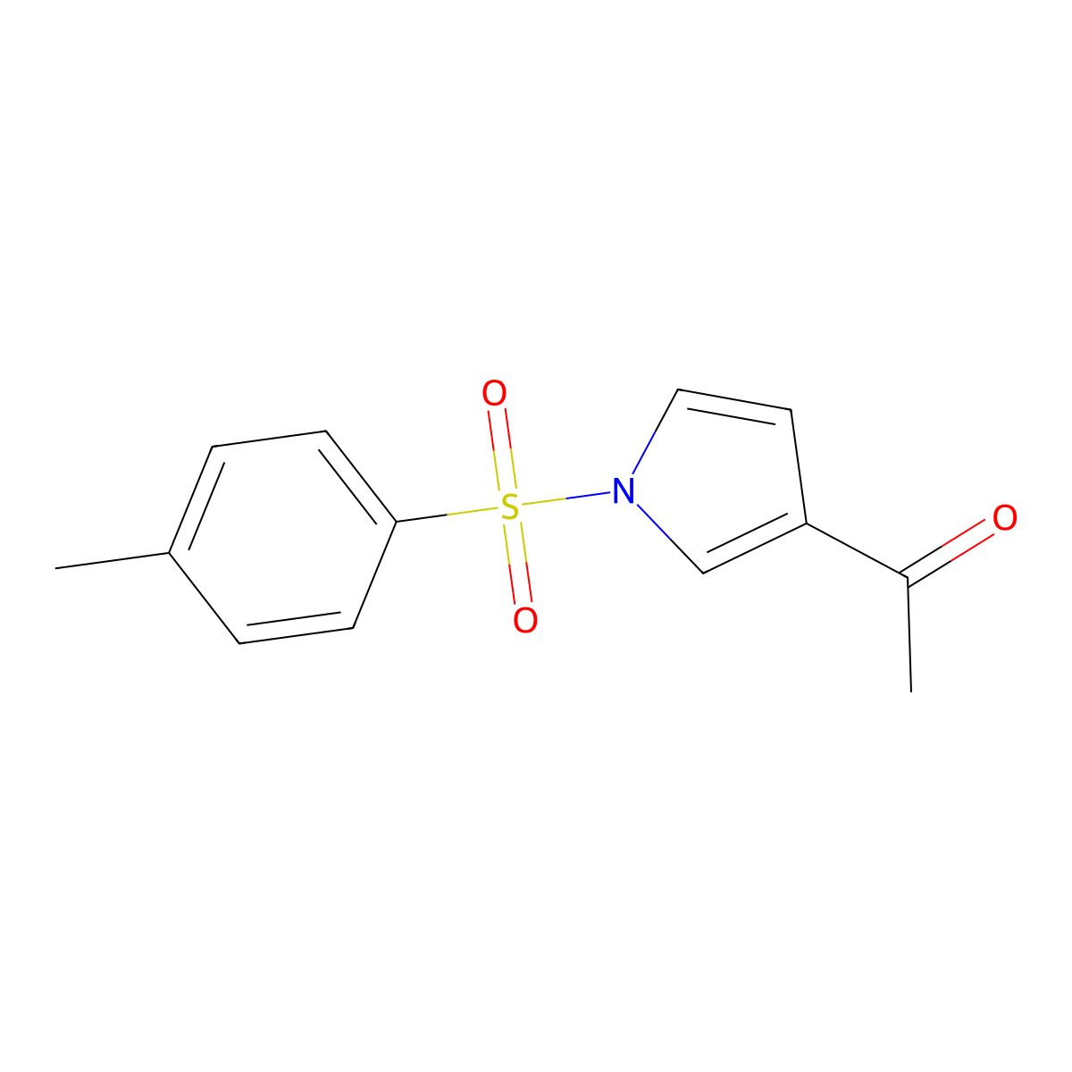 1-[1-(4-methylbenzenesulfonyl)-1H-pyrrol-3-yl]ethan-1-one molecular structure, CAS 106058-85-9