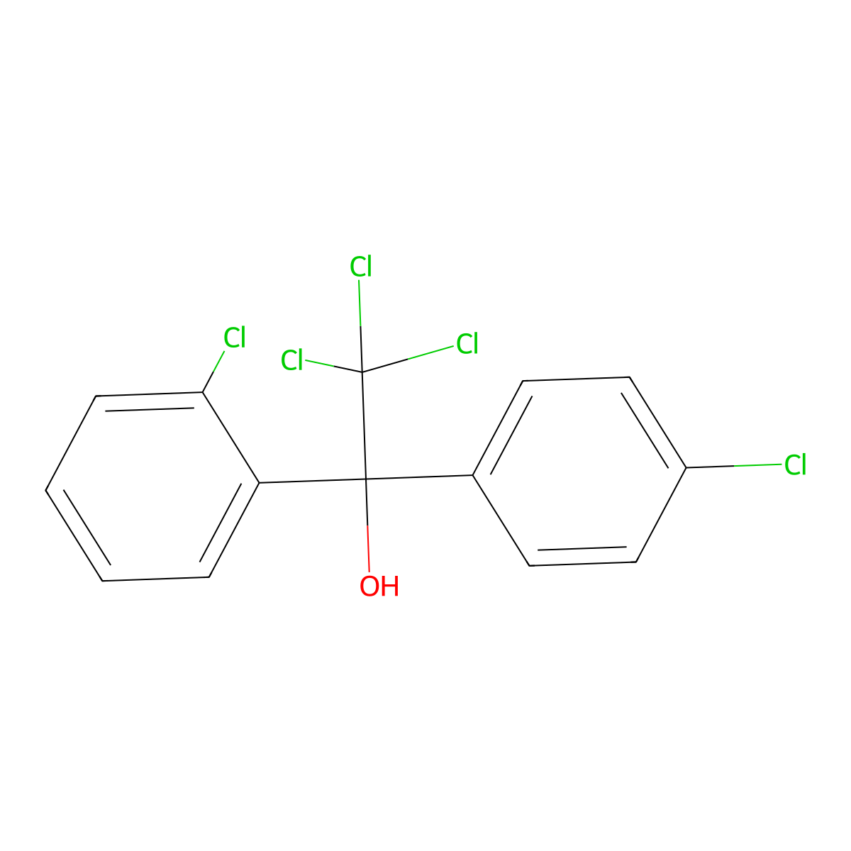o,p'-Dicofol molecular structure, CAS 10606-46-9