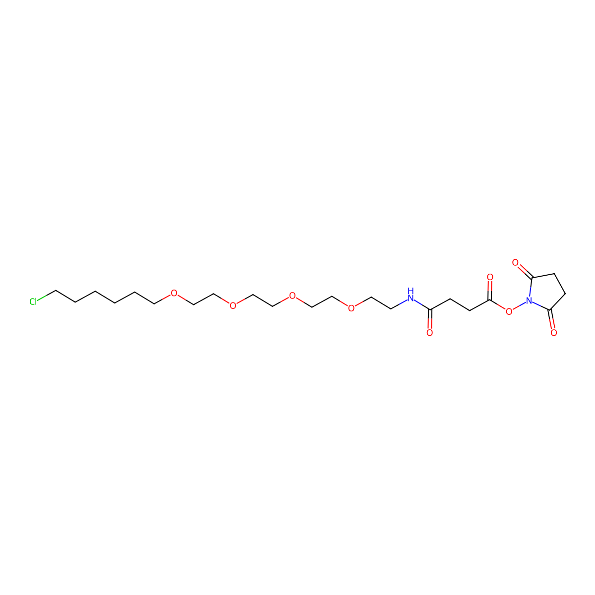 HaloTag Succinimidyl Ester O4 Ligand molecular structure, CAS 1060652-55-2