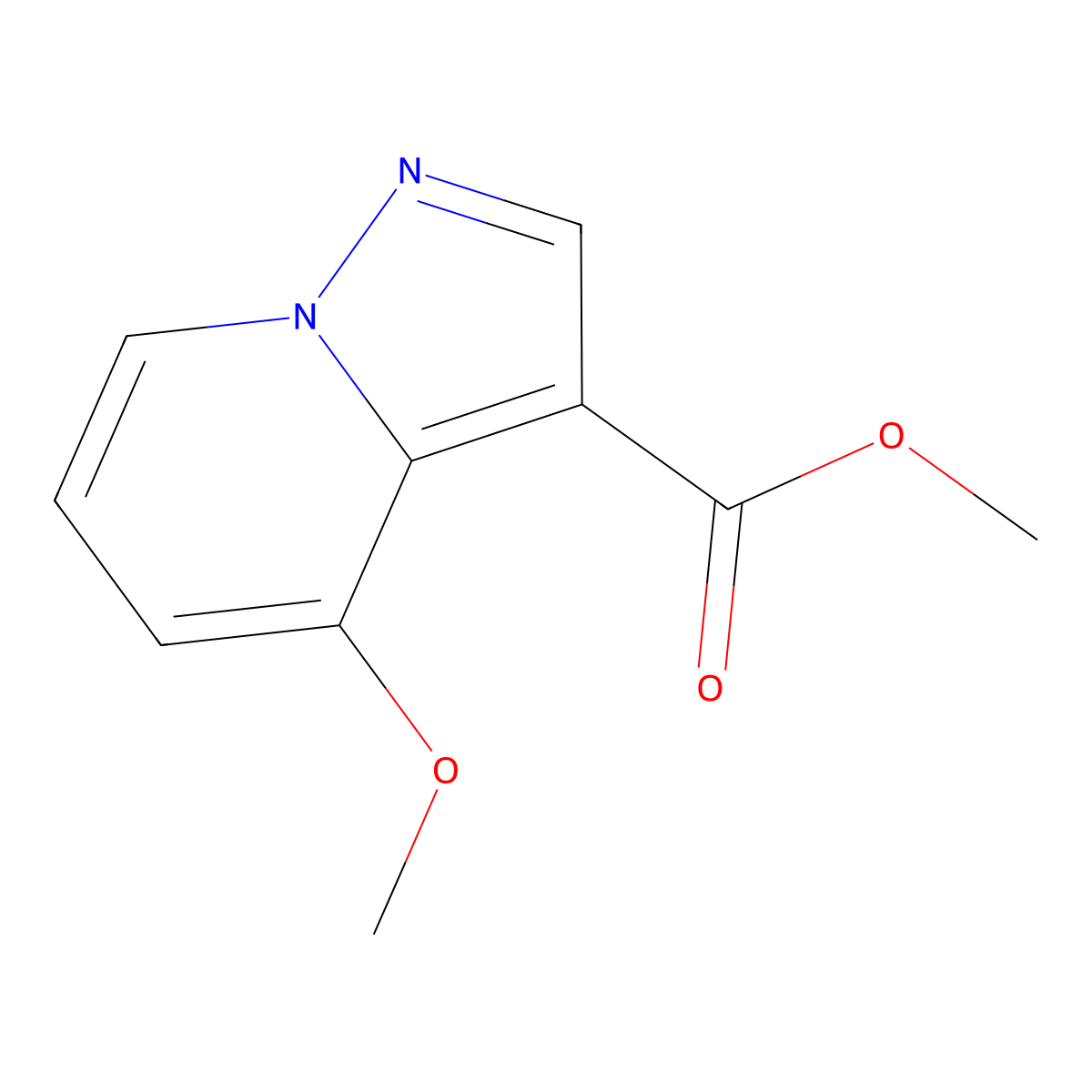 Methyl 4-methoxypyrazolo[1,5-a]pyridine-3-carboxylate molecular structure, CAS 1060724-61-9