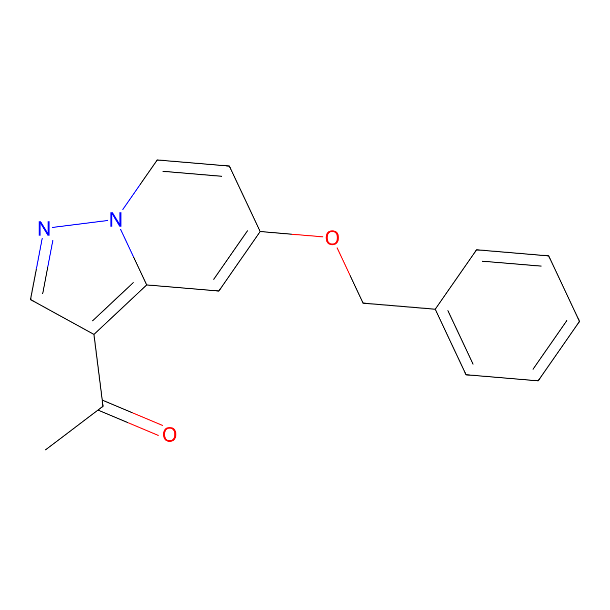 1-[5-(Benzyloxy)pyrazolo[1,5-a]pyridin-3-yl]ethan-1-one molecular structure, CAS 1060724-77-7