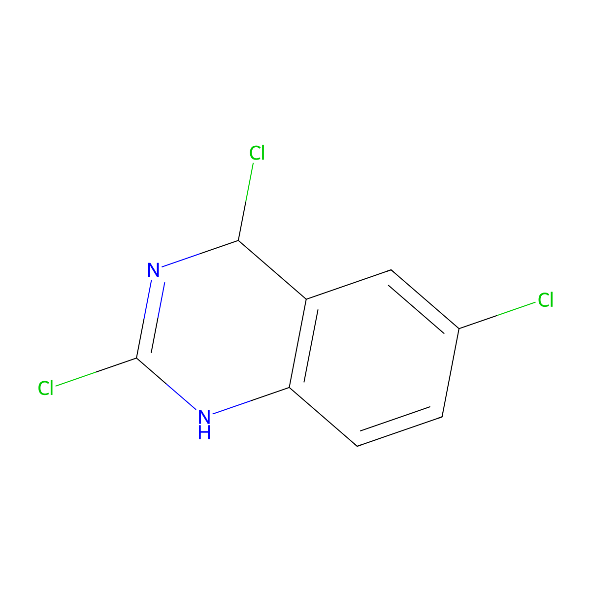 2,4,6-Trichloro-3,4-dihydroquinazoline molecular structure, CAS 1060795-17-6