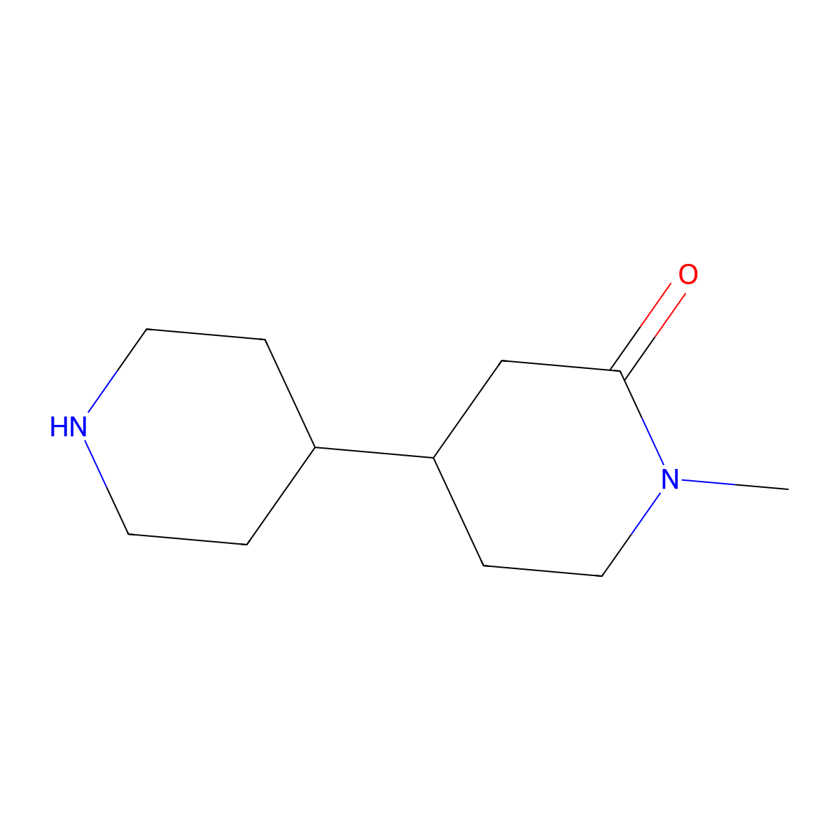 1-Methyl-4,4'-bipiperidin-2-one molecular structure, CAS 1060795-80-3