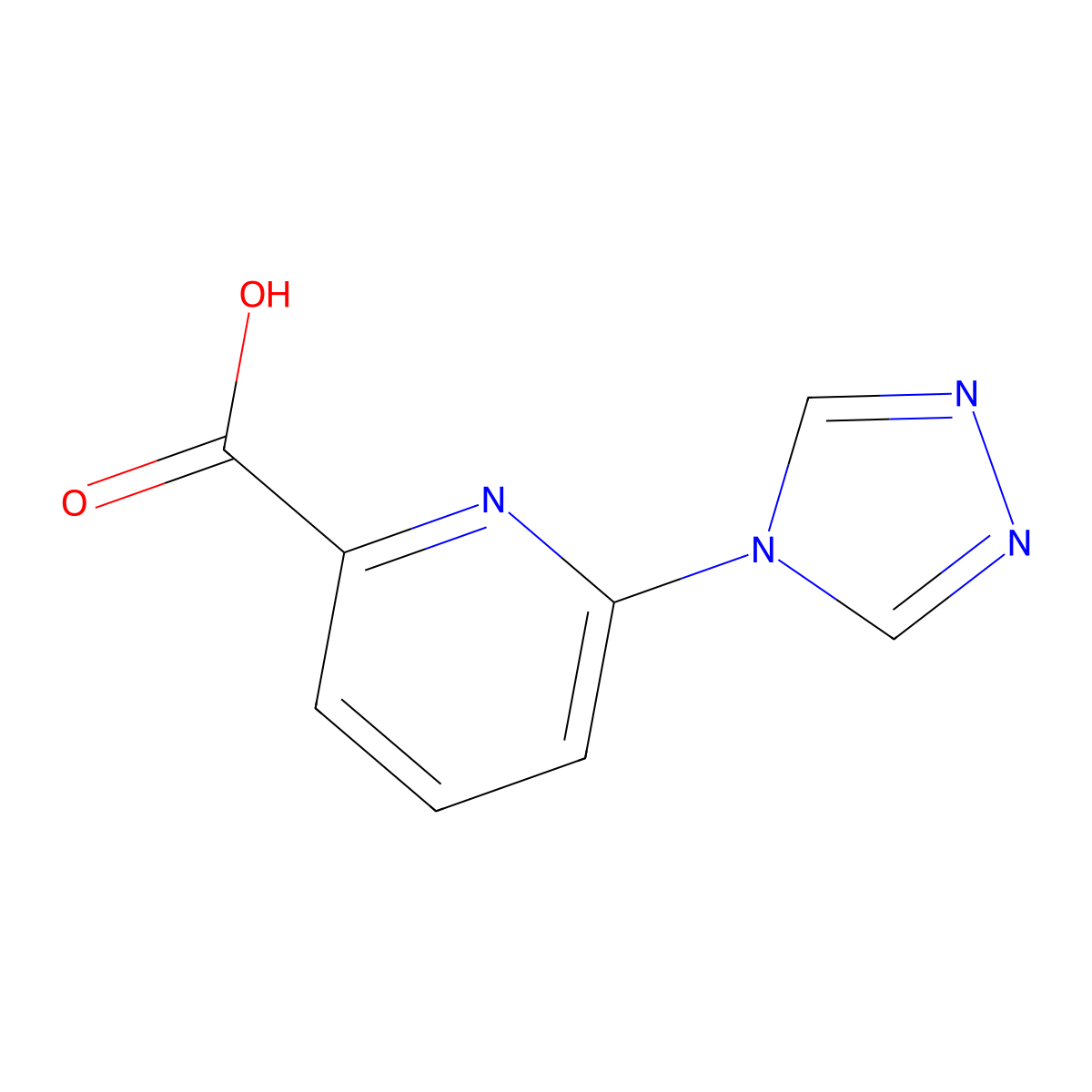 6-(4H-1,2,4-Triazol-4-yl)pyridine-2-carboxylic acid molecular structure, CAS 1060796-15-7