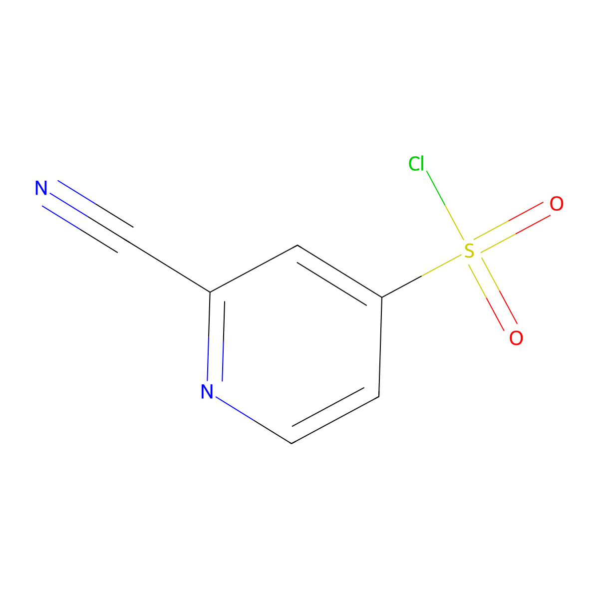 2-Cyanopyridine-4-sulfonyl chloride molecular structure, CAS 1060801-08-2