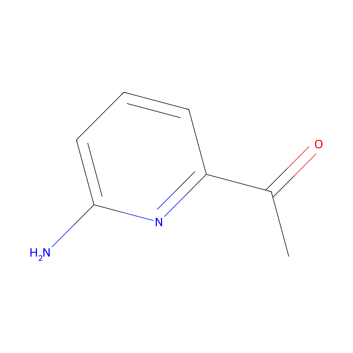 1-(6-Aminopyridin-2-YL)ethanone molecular structure, CAS 1060801-23-1