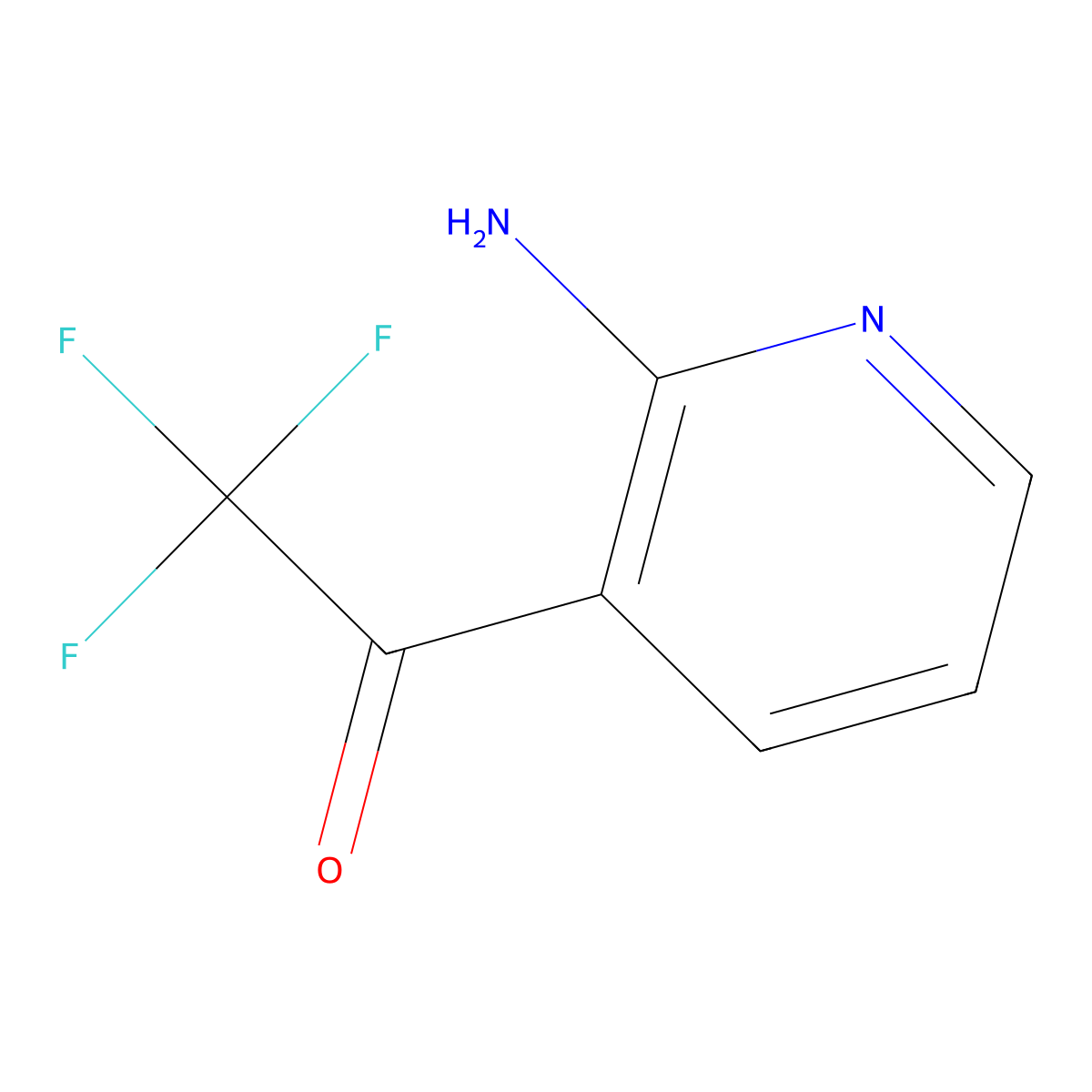 Ethanone, 1-(2-amino-3-pyridinyl)-2,2,2-trifluoro- molecular structure, CAS 1060801-31-1