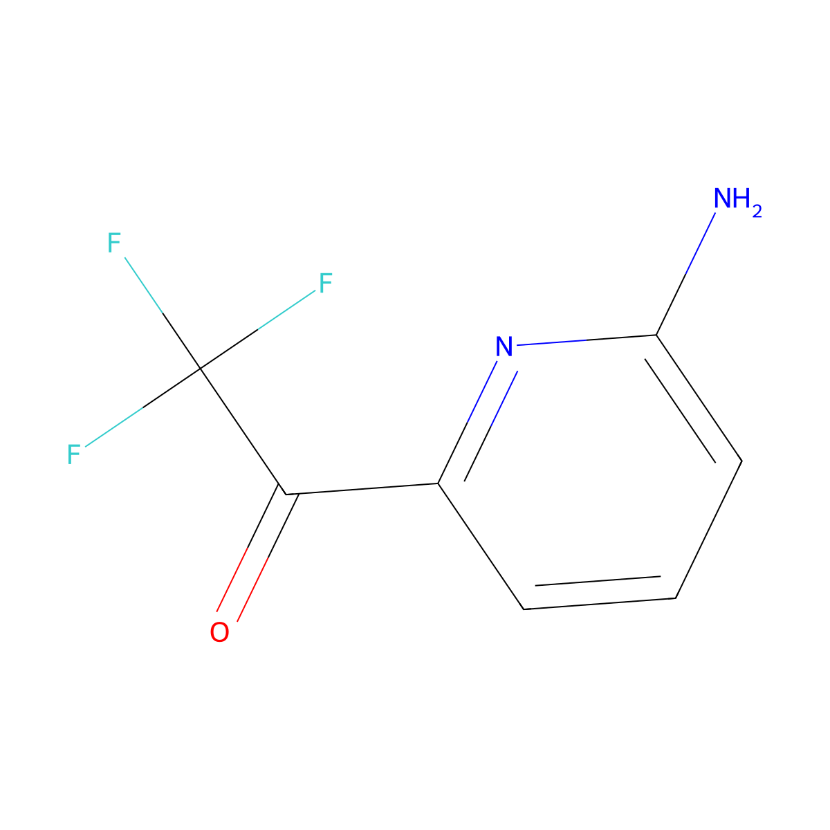 1-(6-Aminopyridin-2-YL)-2,2,2-trifluoroethanone molecular structure, CAS 1060801-33-3