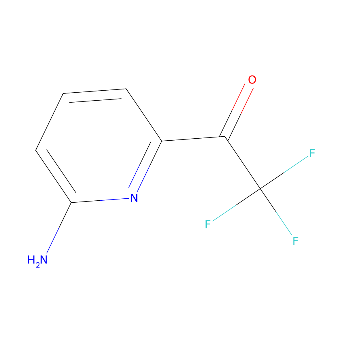 1-(6-Aminopyridin-2-YL)-2,2,2-trifluoroethanone molecular structure, CAS 1060801-33-3