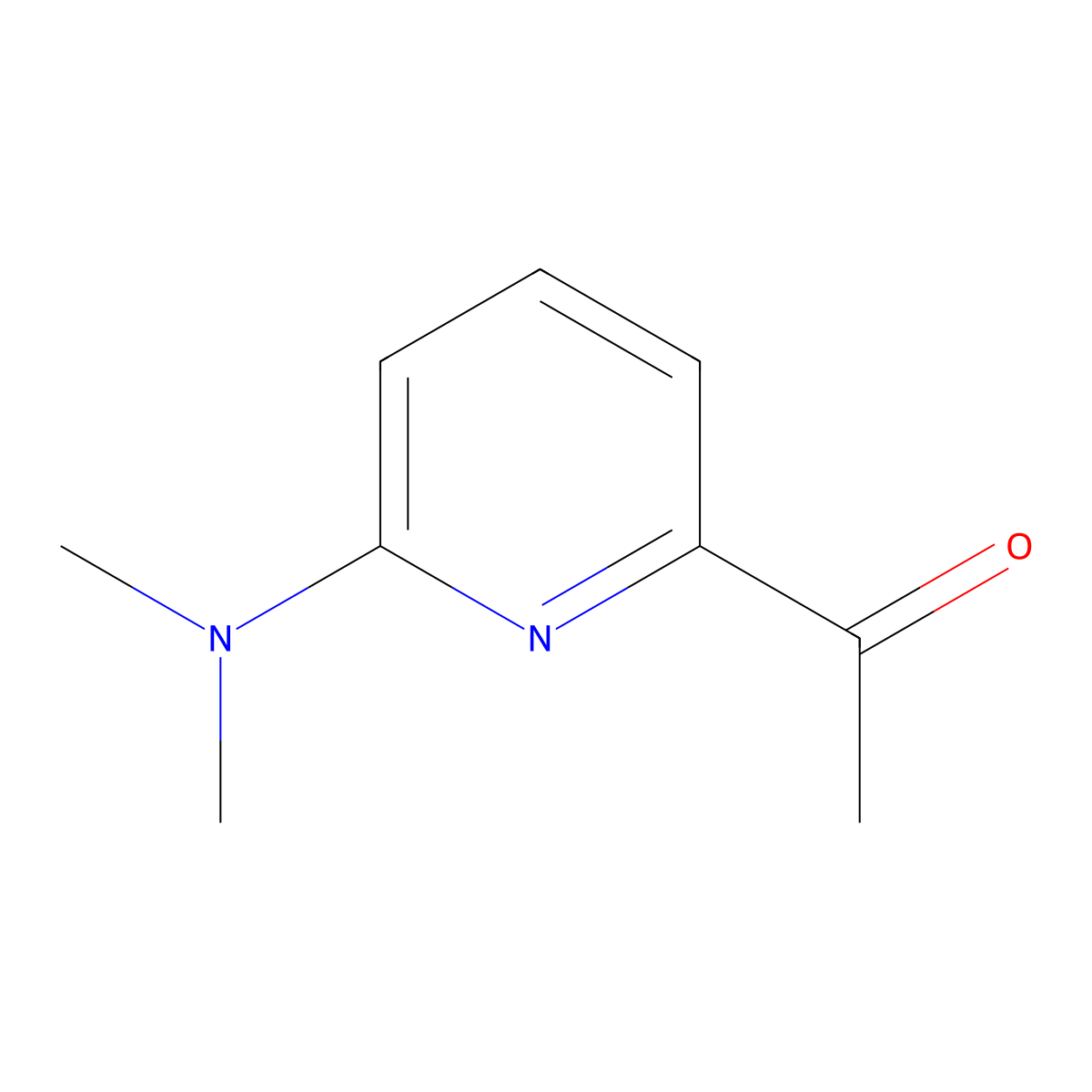 1-(6-(Dimethylamino)pyridin-2-yl)ethanone molecular structure, CAS 1060801-44-6
