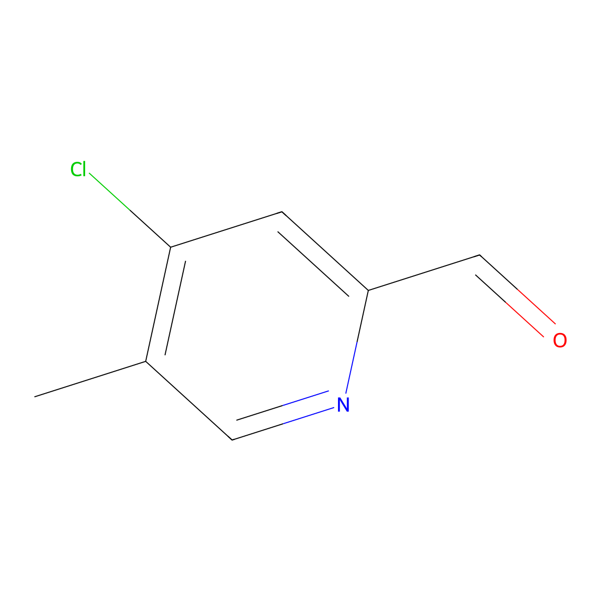 4-Chloro-5-methylpicolinaldehyde molecular structure, CAS 1060801-47-9