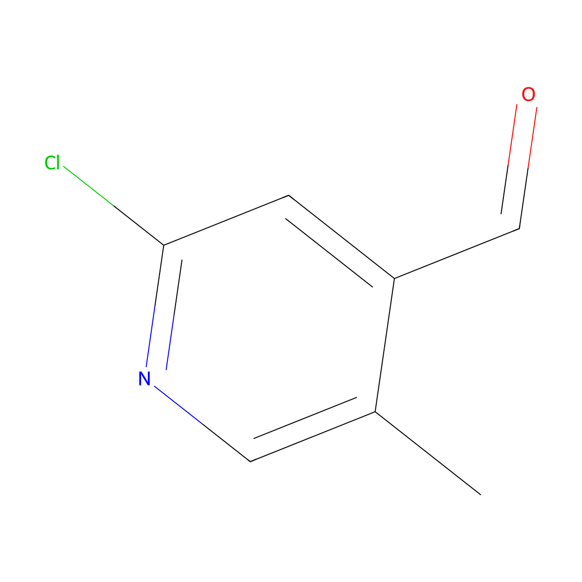 2-Chloro-5-methylisonicotinaldehyde molecular structure, CAS 1060801-49-1