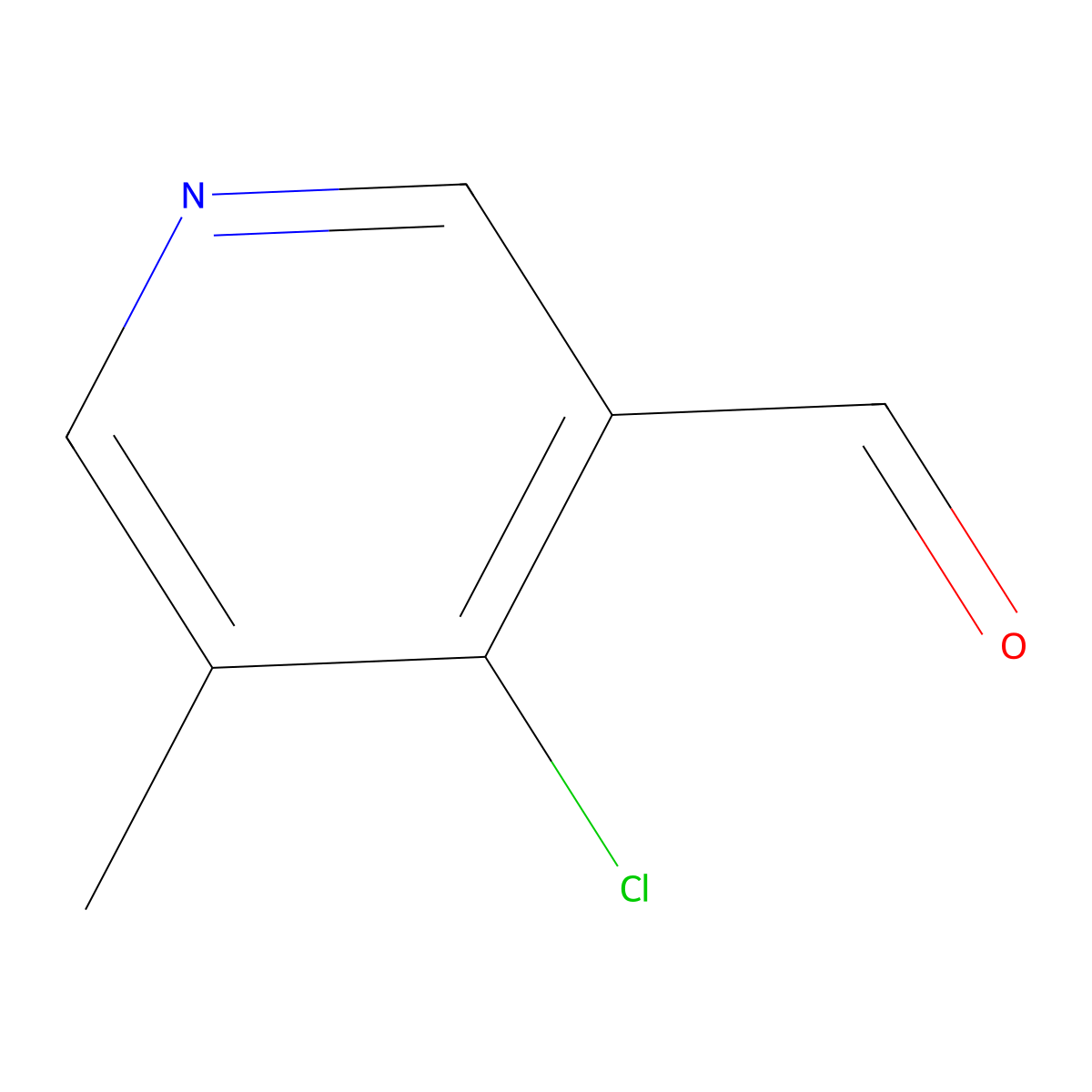 4-Chloro-5-methylpyridine-3-carbaldehyde molecular structure, CAS 1060801-51-5