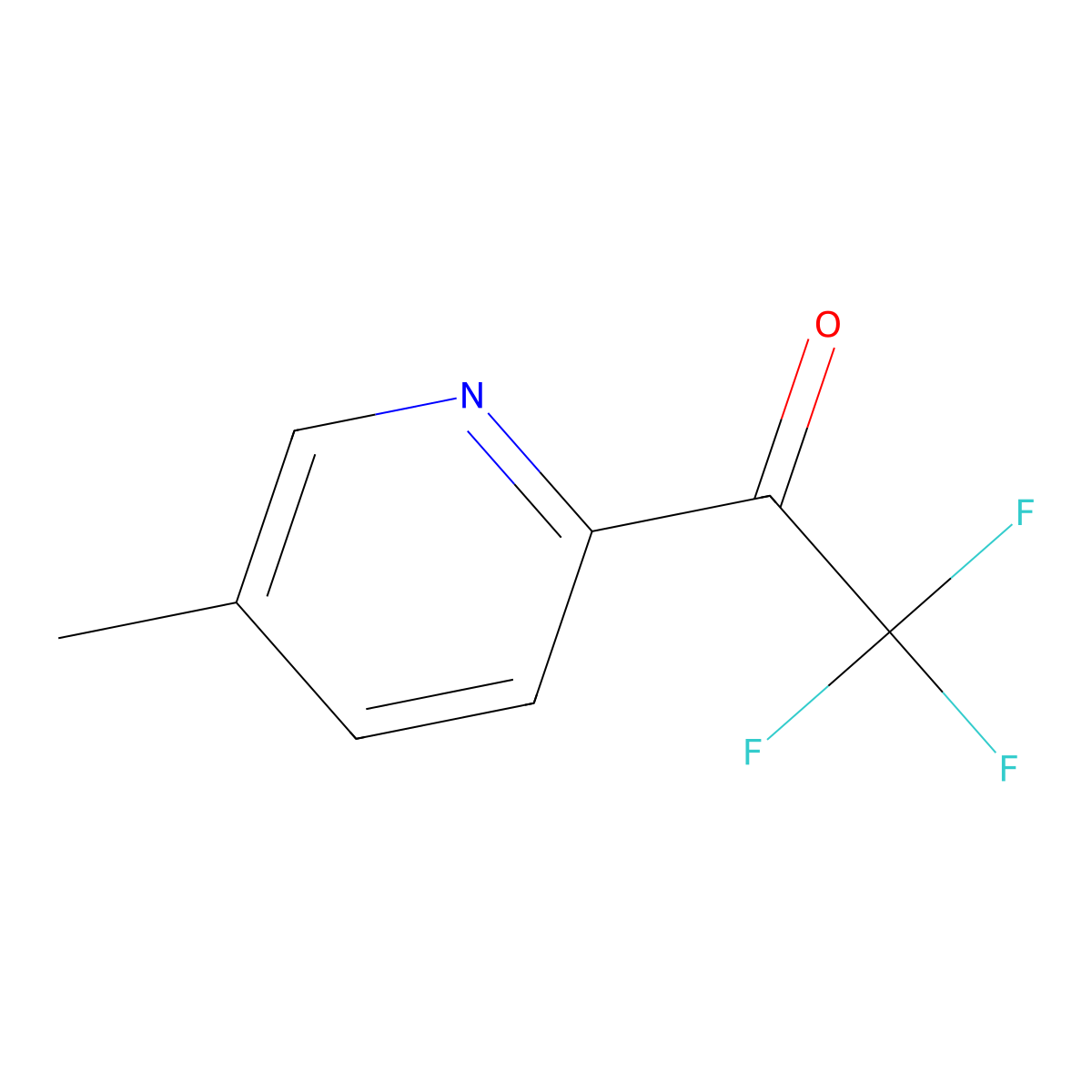 2,2,2-Trifluoro-1-(5-methylpyridin-2-yl)ethanone molecular structure, CAS 1060801-56-0