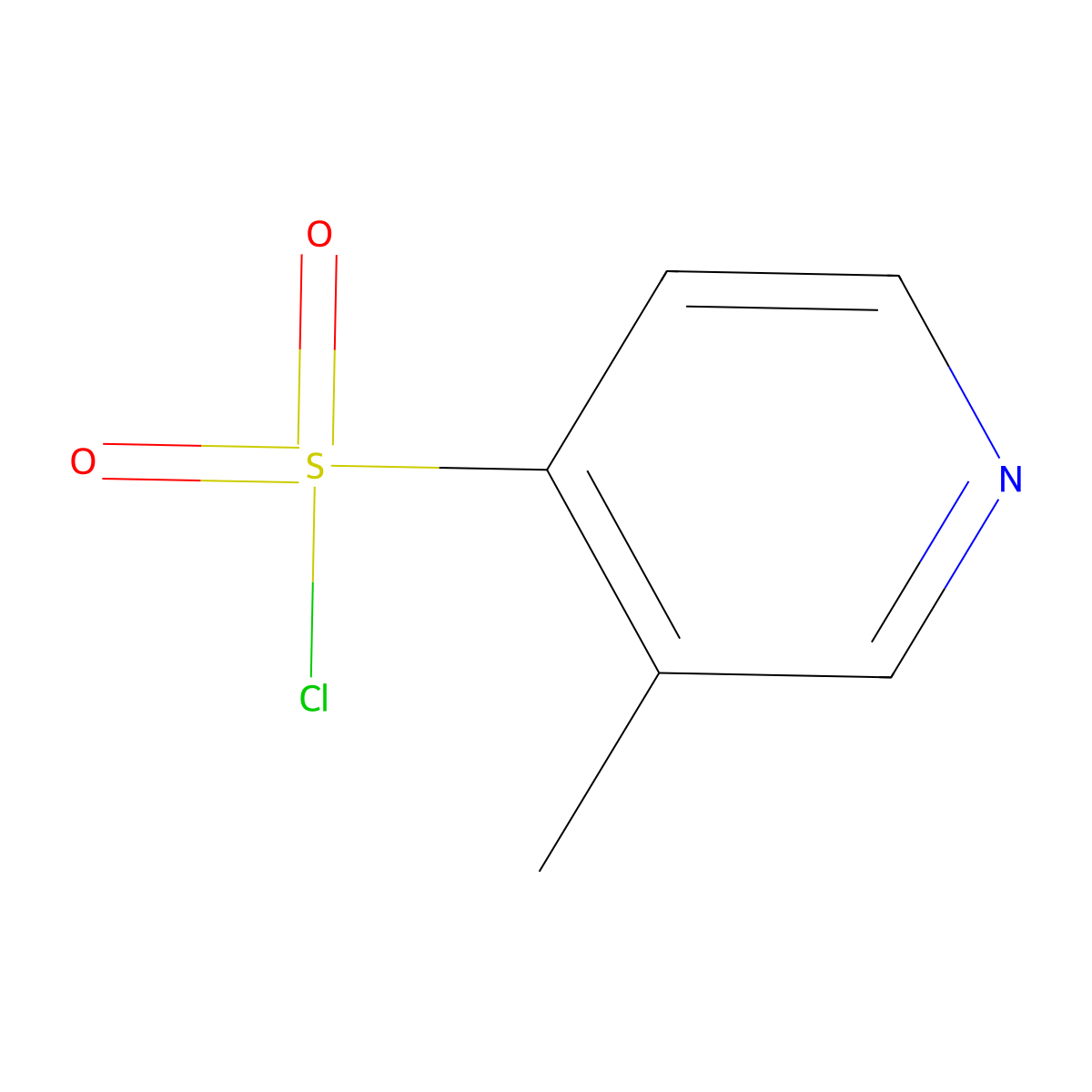 3-Methylpyridine-4-sulfonyl chloride molecular structure, CAS 1060801-61-7