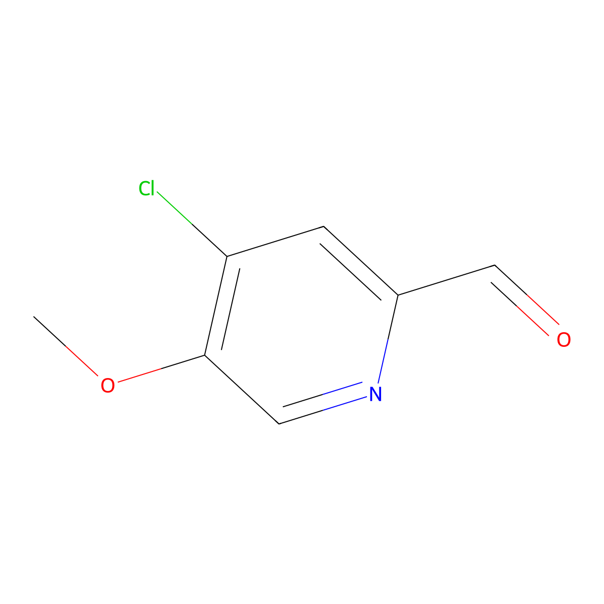 4-Chloro-5-methoxypyridine-2-carbaldehyde molecular structure, CAS 1060801-63-9