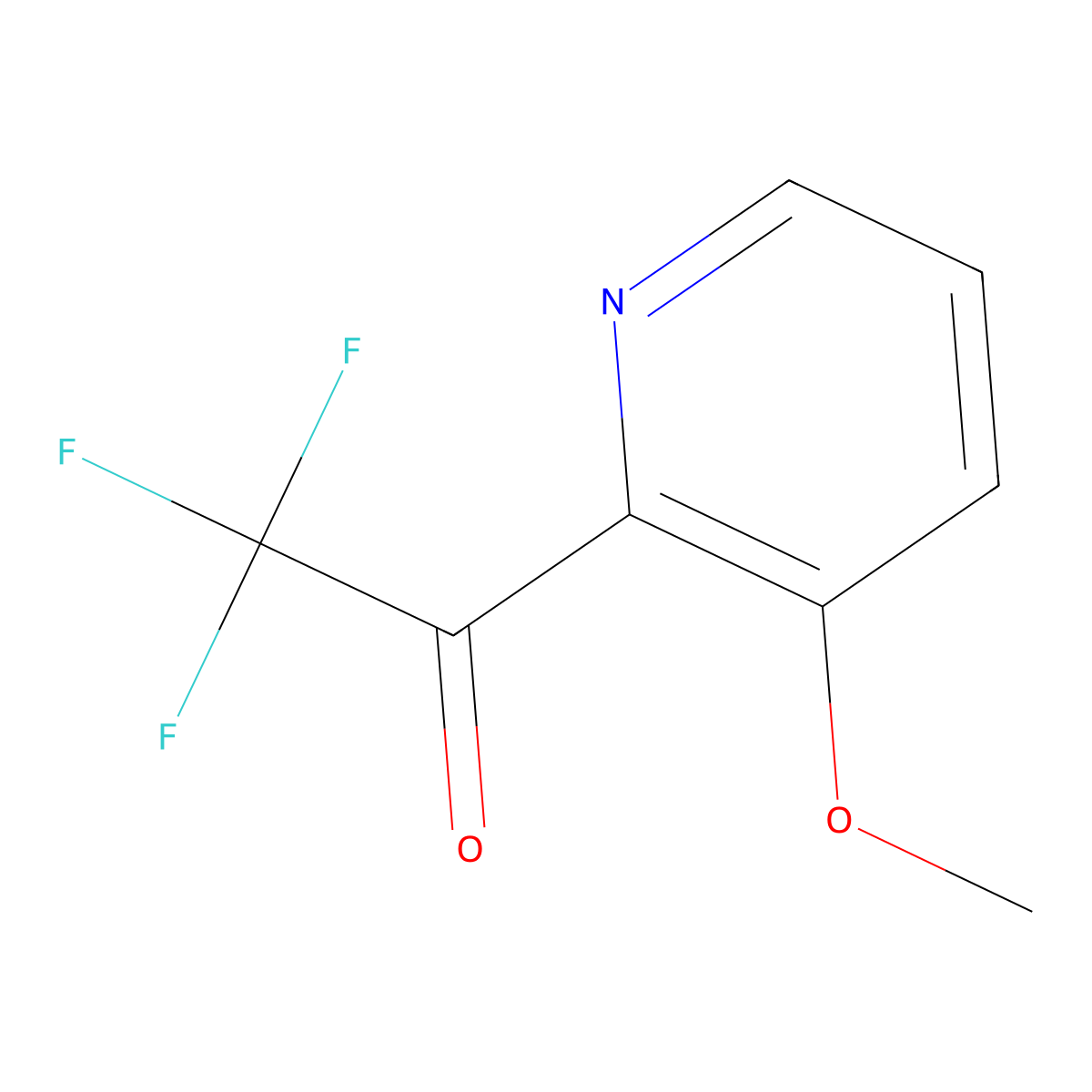 2,2,2-Trifluoro-1-(3-methoxypyridin-2-YL)ethan-1-one molecular structure, CAS 1060801-73-1