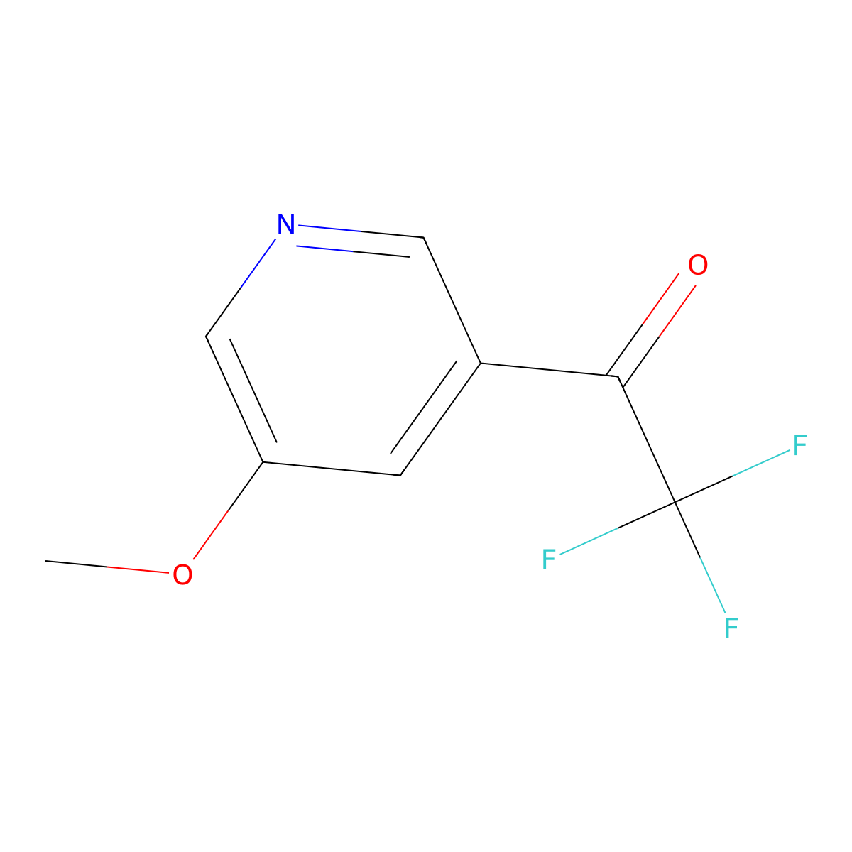 2,2,2-Trifluoro-1-(5-methoxypyridin-3-YL)ethanone molecular structure, CAS 1060801-76-4