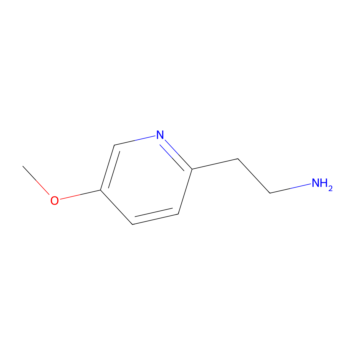 2-(5-Methoxypyridin-2-yl)ethanamine molecular structure, CAS 1060801-81-1
