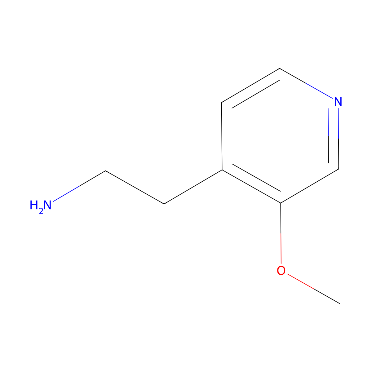 2-(3-Methoxypyridin-4-yl)ethanamine molecular structure, CAS 1060801-82-2