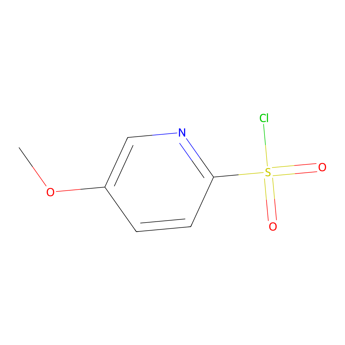 5-Methoxypyridine-2-sulfonyl chloride molecular structure, CAS 1060801-83-3