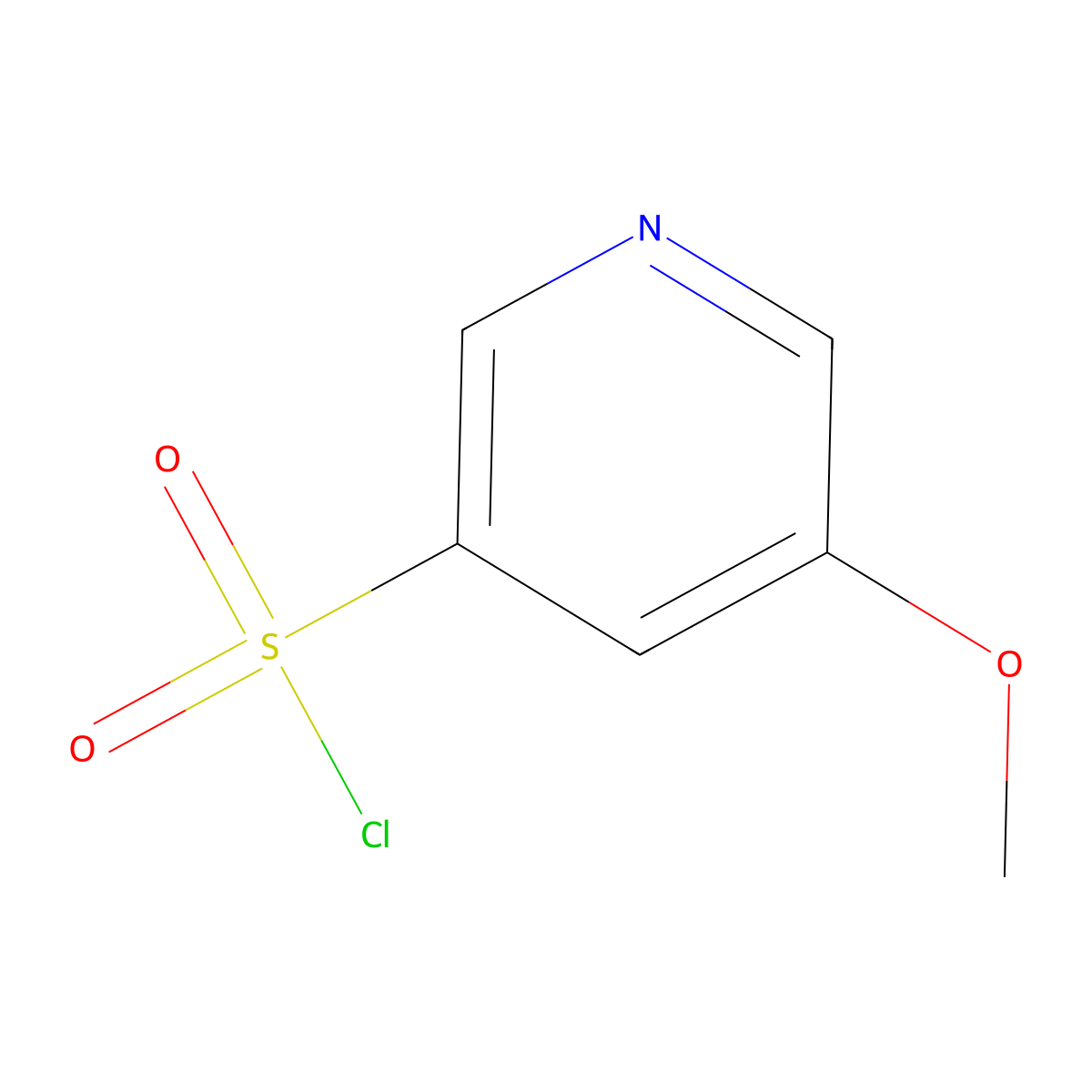 5-Methoxypyridine-3-sulfonyl chloride molecular structure, CAS 1060801-85-5