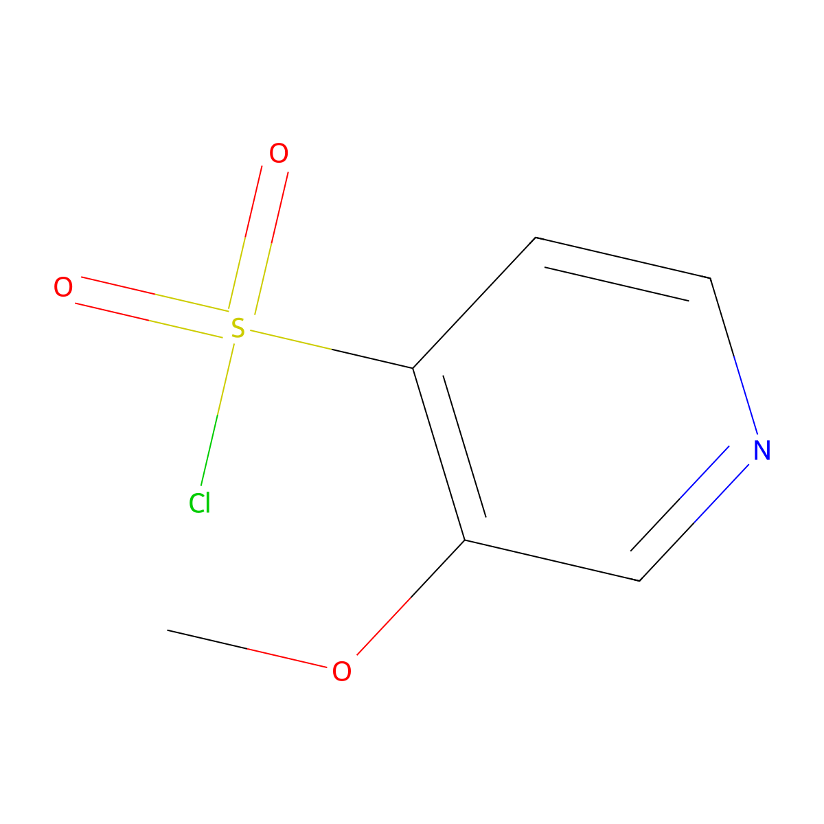 3-Methoxypyridine-4-sulfonyl chloride molecular structure, CAS 1060801-86-6