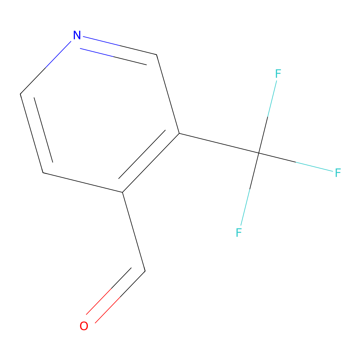 3-(Trifluoromethyl)-4-pyridinecarboxaldehyde molecular structure, CAS 1060801-92-4