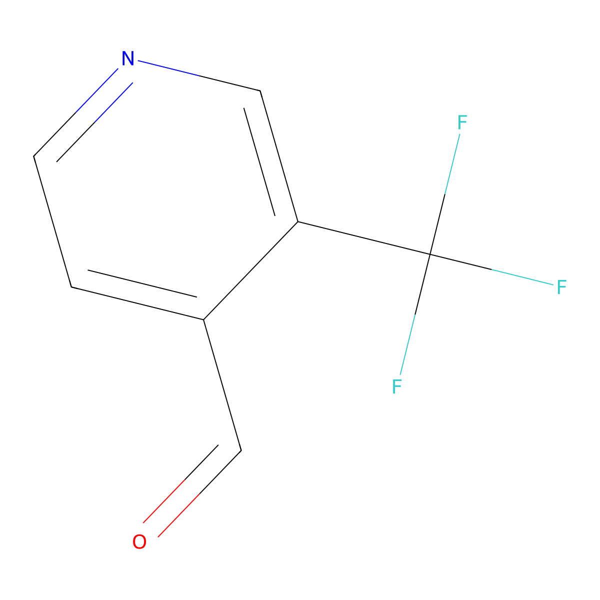 3-(Trifluoromethyl)-4-pyridinecarboxaldehyde molecular structure, CAS 1060801-92-4