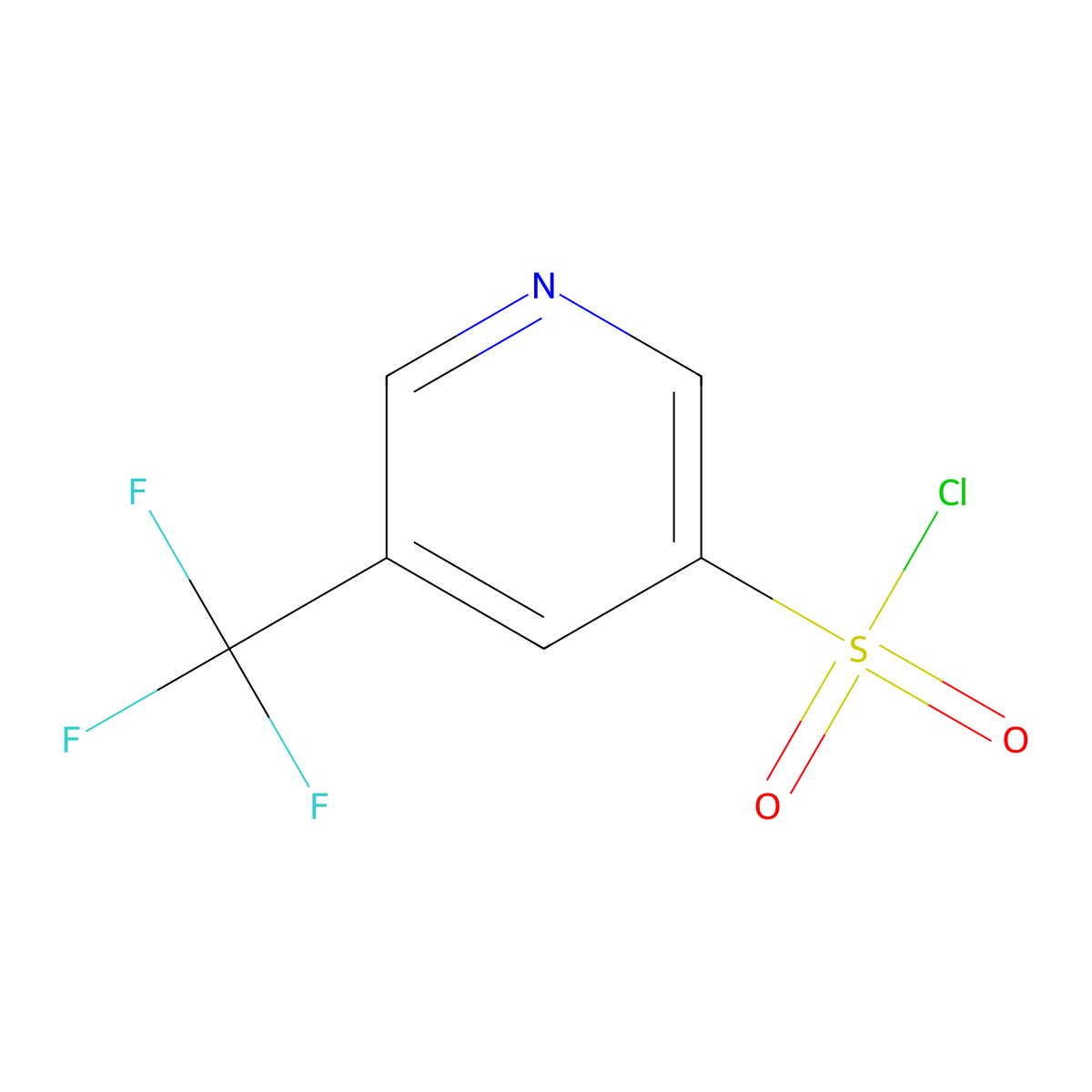5-(Trifluoromethyl)pyridine-3-sulfonyl chloride molecular structure, CAS 1060802-03-0