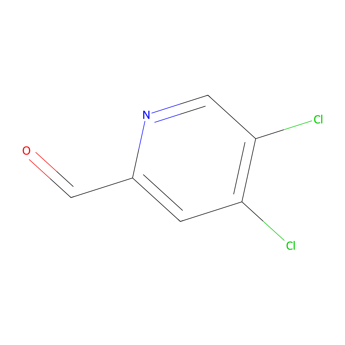 4,5-Dichloropicolinaldehyde molecular structure, CAS 1060802-04-1