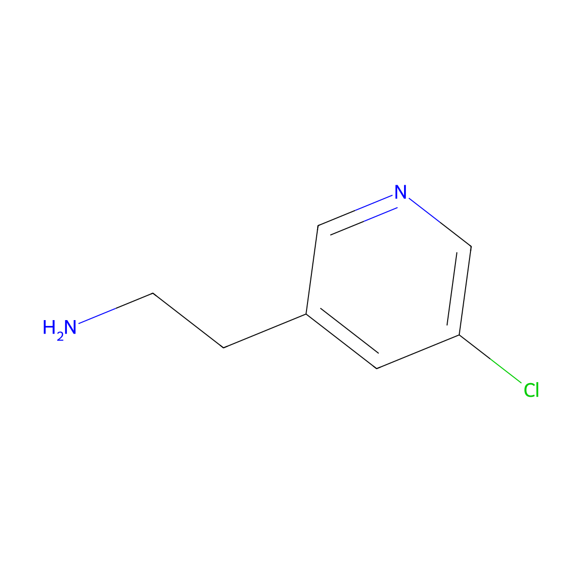 2-(5-Chloropyridin-3-YL)ethanamine molecular structure, CAS 1060802-14-3