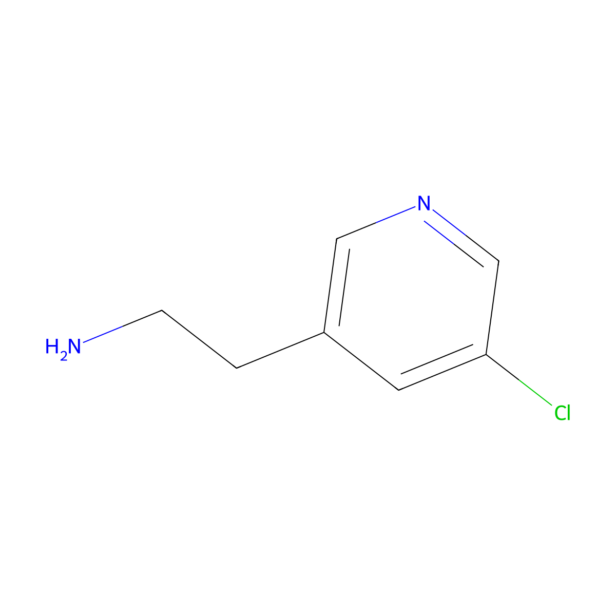 2-(5-Chloropyridin-3-YL)ethanamine molecular structure, CAS 1060802-14-3