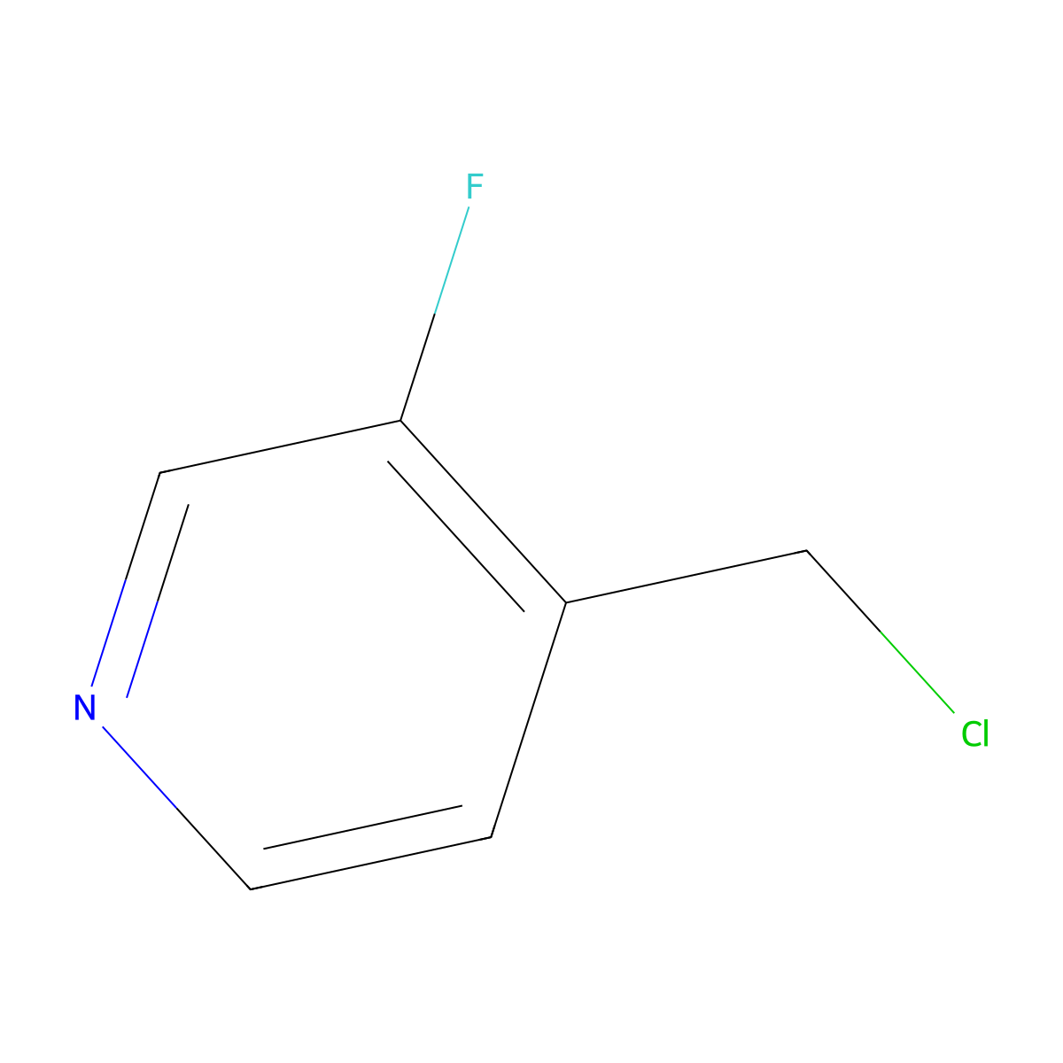 4-(Chloromethyl)-3-fluoropyridine molecular structure, CAS 1060802-36-9