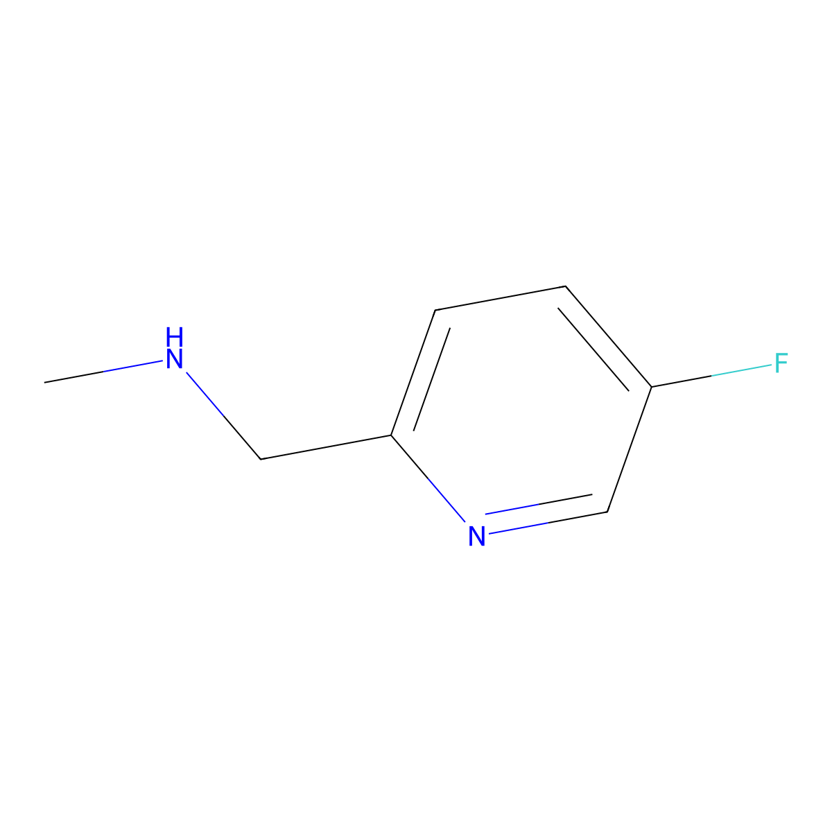 1-(5-Fluoropyridin-2-YL)-N-methylmethanamine molecular structure, CAS 1060802-37-0