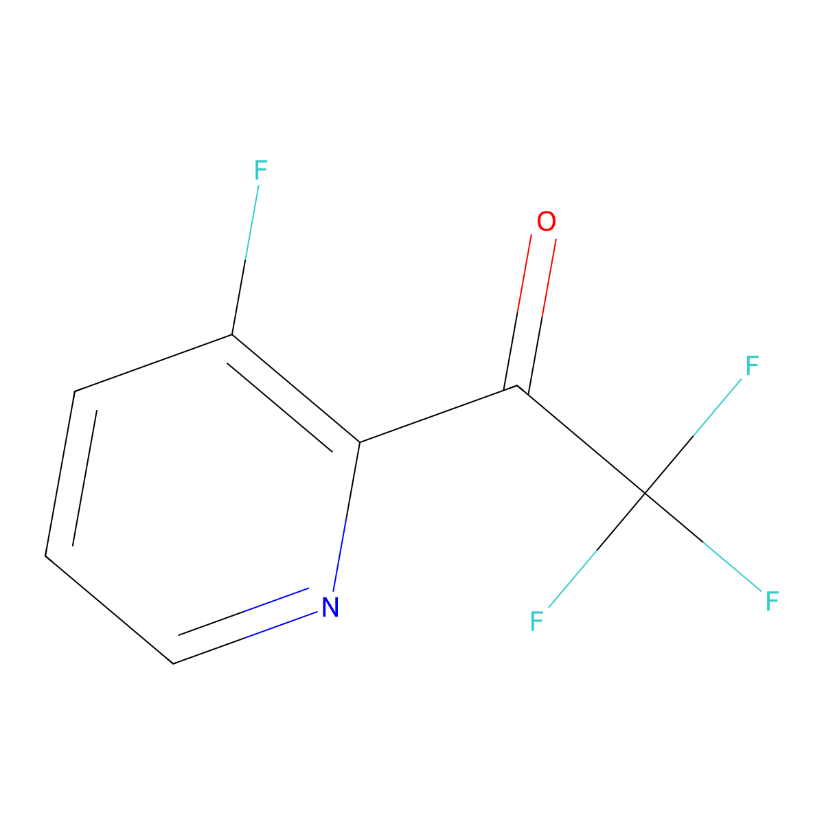 2,2,2-Trifluoro-1-(3-fluoropyridin-2-YL)ethanone molecular structure, CAS 1060802-41-6