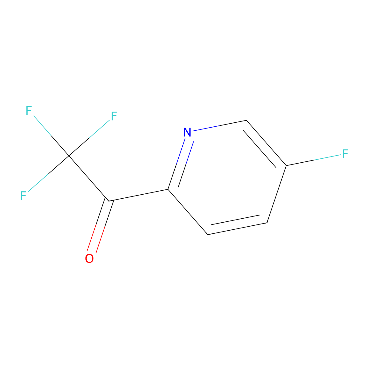 2,2,2-Trifluoro-1-(5-fluoropyridin-2-yl)ethanone molecular structure, CAS 1060802-44-9