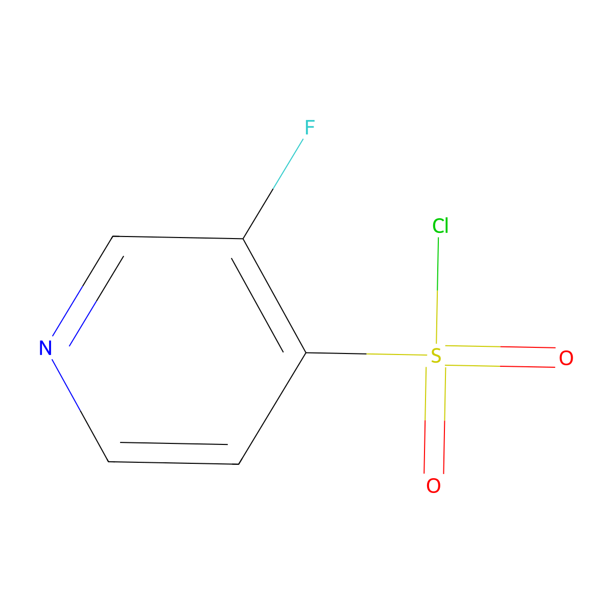 3-Fluoropyridine-4-sulfonyl chloride molecular structure, CAS 1060802-50-7