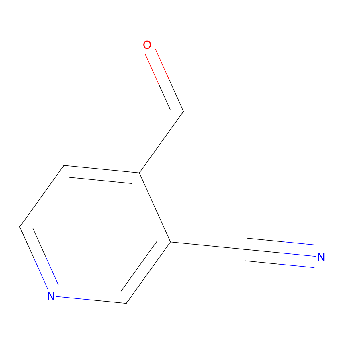 4-Formylpyridine-3-carbonitrile molecular structure, CAS 1060802-57-4