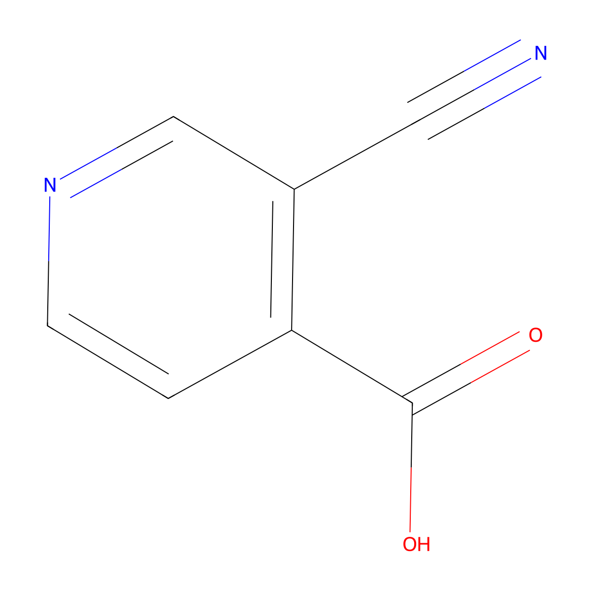 3-Cyanoisonicotinic acid molecular structure, CAS 1060802-59-6