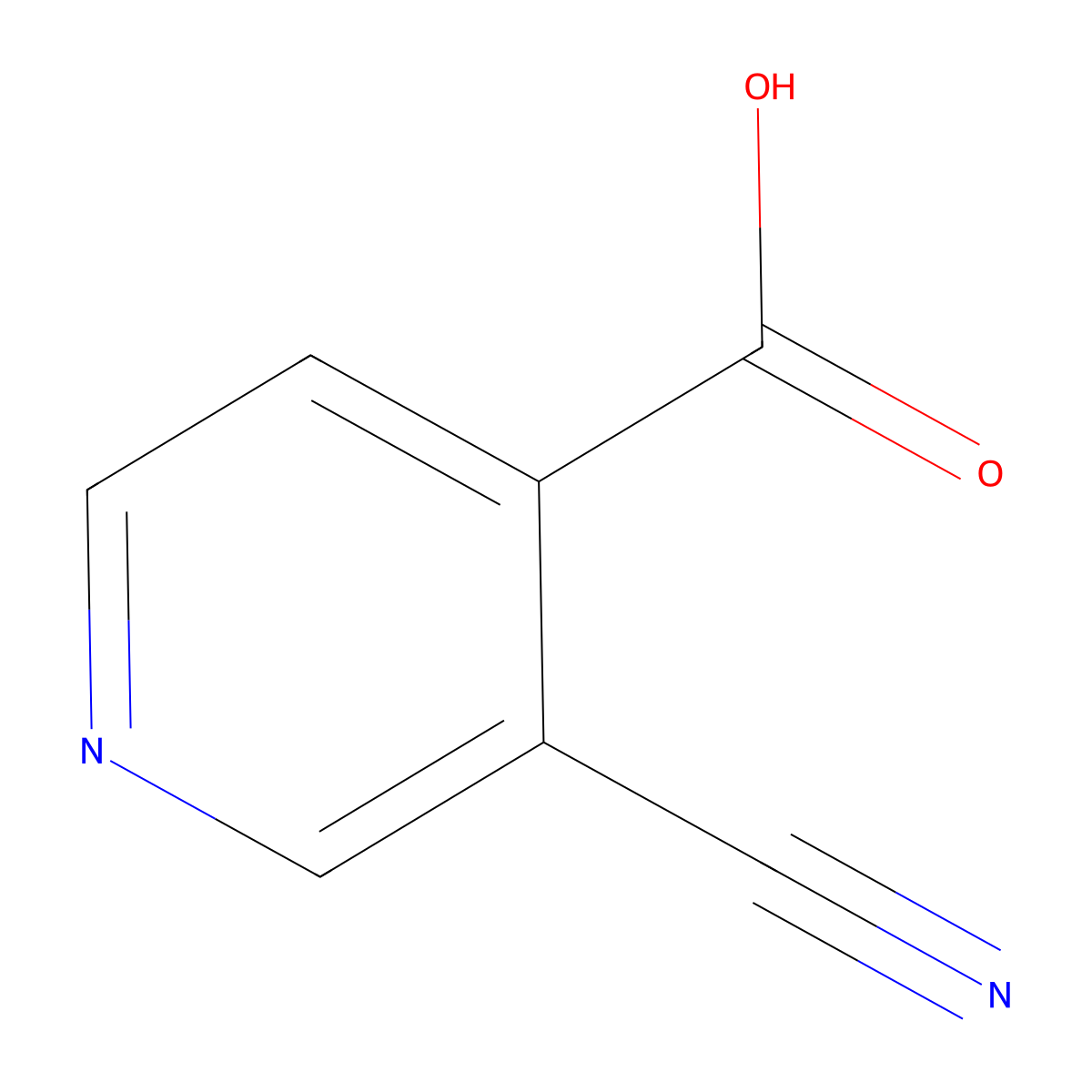 3-Cyanoisonicotinic acid molecular structure, CAS 1060802-59-6