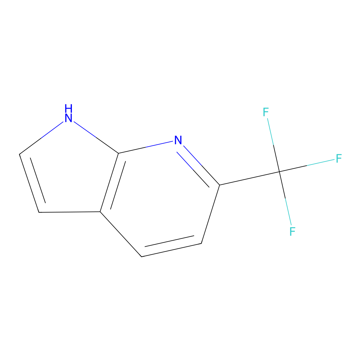 6-(trifluoromethyl)-1H-pyrrolo[2,3-b]pyridine molecular structure, CAS 1060802-93-8