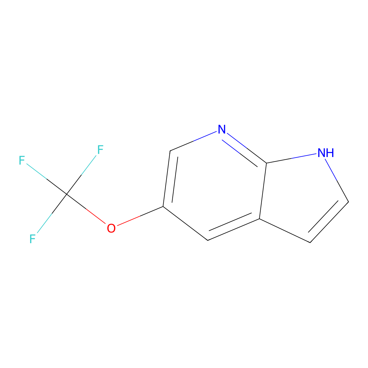 5-Trifluoromethoxy-1H-pyrrolo[2,3-B]pyridine molecular structure, CAS 1060802-96-1